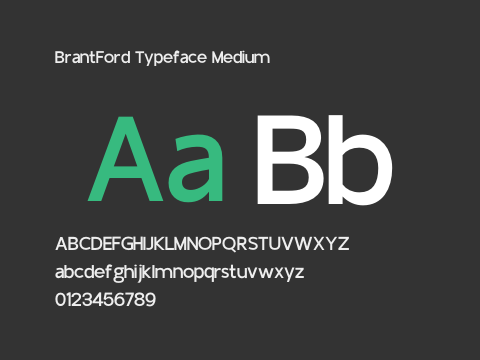 BrantFord Typeface Medium