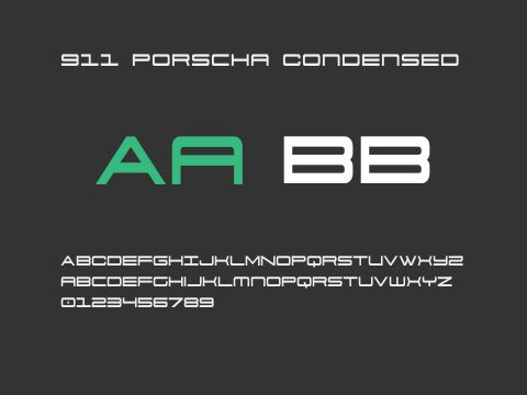 911 Porscha Condensed