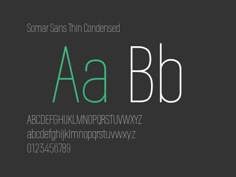 Somar Sans Thin Condensed