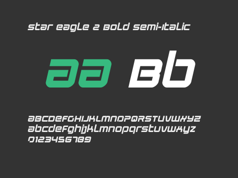 Star Eagle 2 Bold Semi-Italic