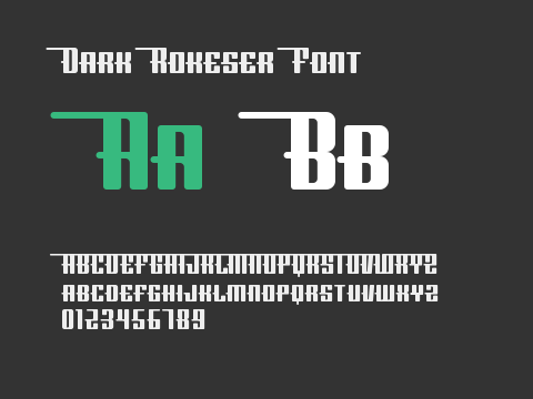 Dark Rokeser Font