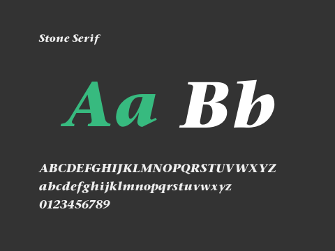 Stone Serif