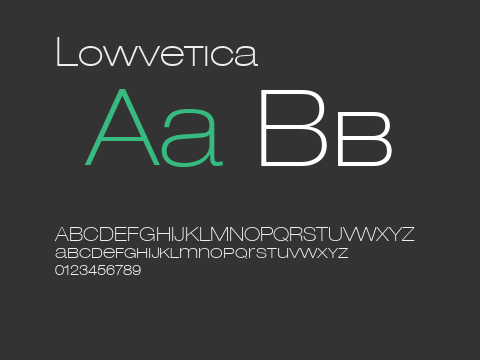 Lowvetica