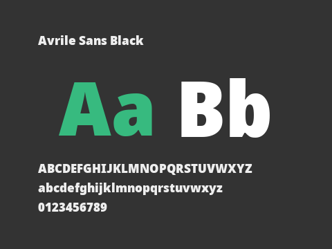 Avrile Sans Black