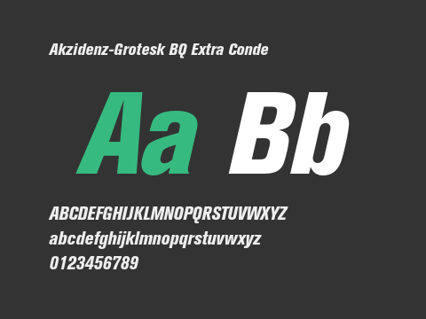 Akzidenz-Grotesk BQ Extra Conde