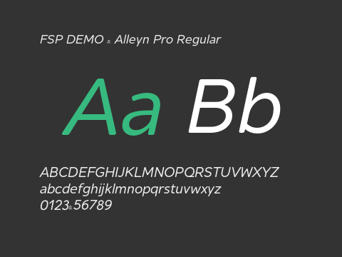 FSP DEMO - Alleyn Pro Regular