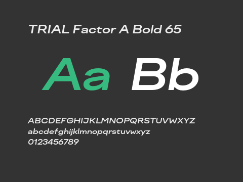 TRIAL Factor A Bold 65