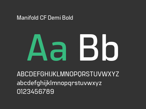 Manifold CF Demi Bold