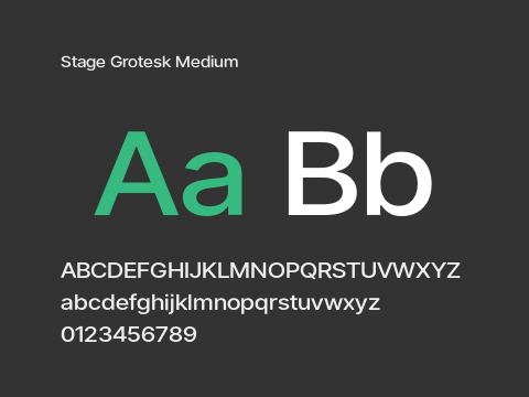 Stage Grotesk Medium