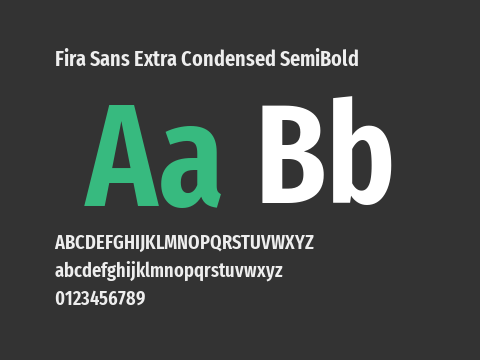 Fira Sans Extra Condensed SemiBold