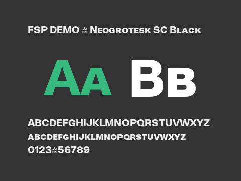 FSP DEMO - Neogrotesk SC Black