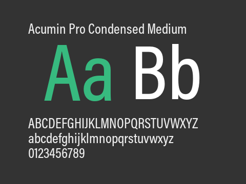 Acumin Pro Condensed Medium