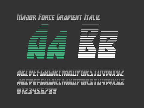 Major Force Gradient Italic