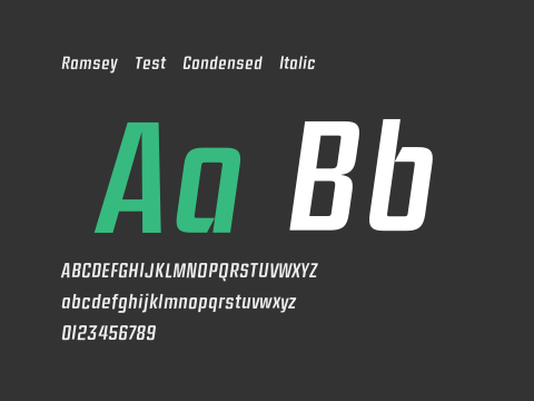 Ramsey Test Condensed Italic