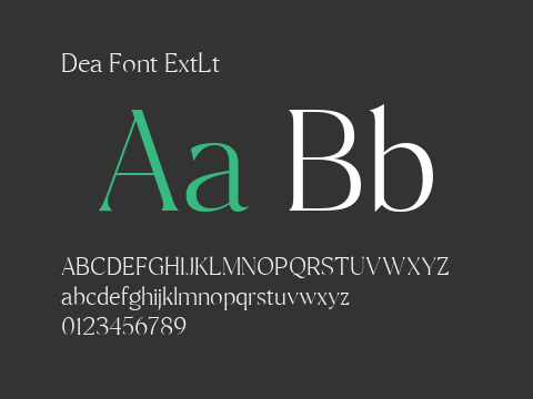 Dea Font ExtLt