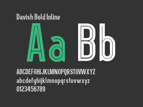 Davish Bold Inline