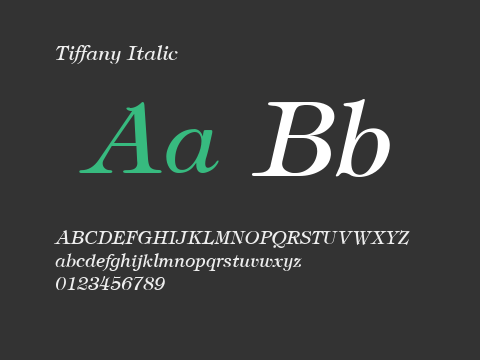 Tiffany Italic