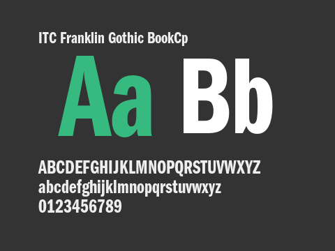 ITC Franklin Gothic BookCp