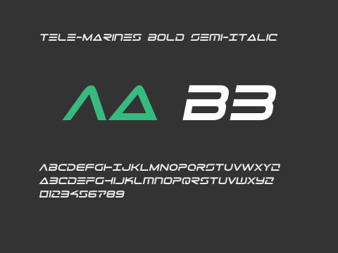 Tele-Marines Bold Semi-Italic