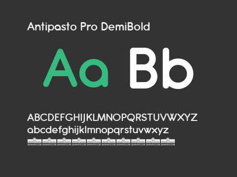 Antipasto Pro DemiBold