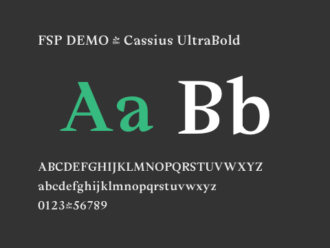 FSP DEMO - Cassius UltraBold