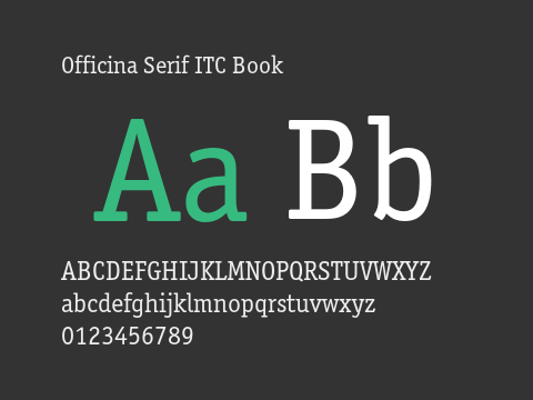 Officina Serif ITC Book