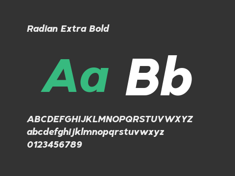 Radian Extra Bold