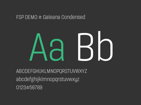 FSP DEMO - Galeana Condensed