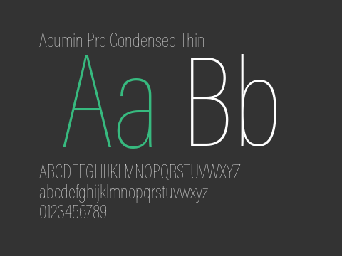 Acumin Pro Condensed Thin