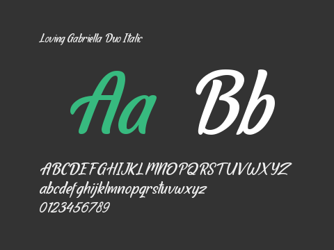 Loving Gabriella Duo Italic