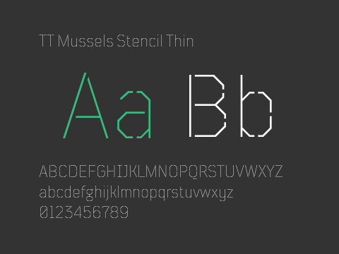 TT Mussels Stencil Thin