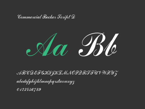 Commercial Becker Script D