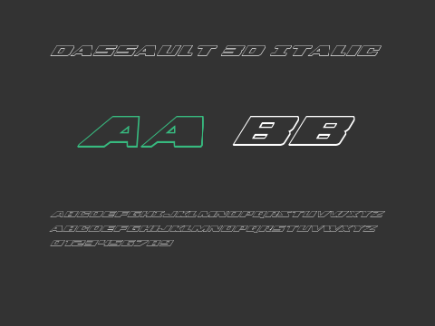 Dassault 3D Italic