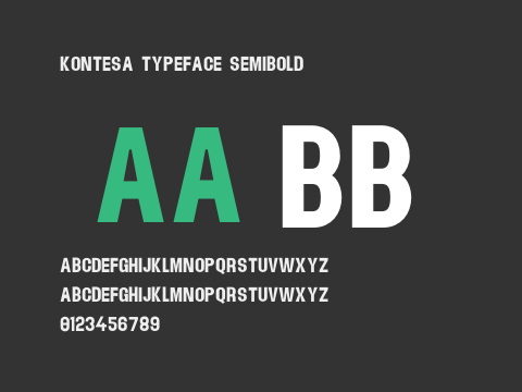 Kontesa Typeface SemiBold