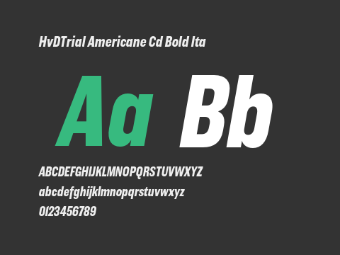 HvDTrial Americane Cd Bold Ita