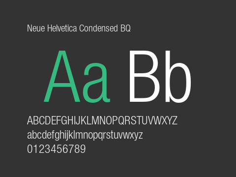 Neue Helvetica Condensed BQ