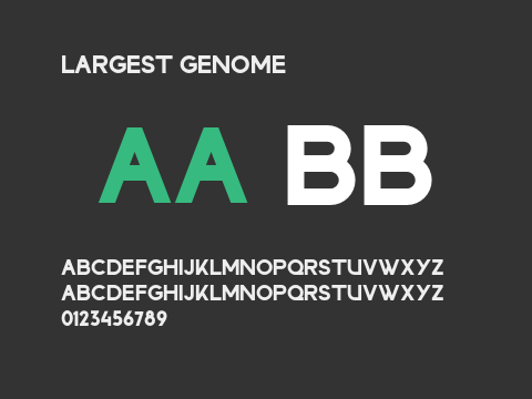 LARGEST GENOME