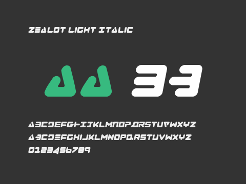 Zealot Light Italic