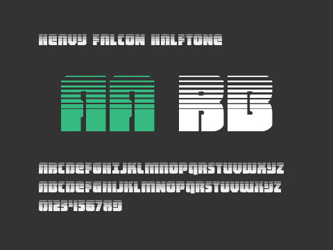 Heavy Falcon Halftone