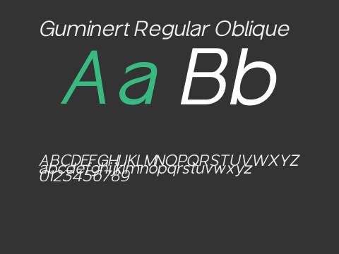 Guminert Regular Oblique