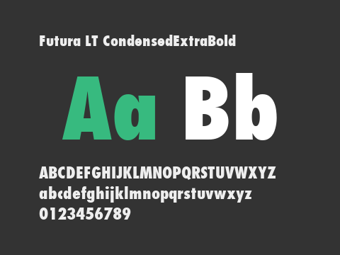 Futura LT CondensedExtraBold