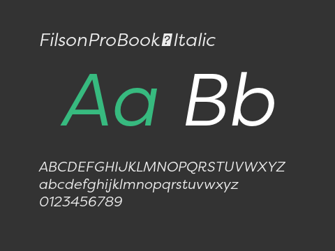 FilsonProBook-Italic