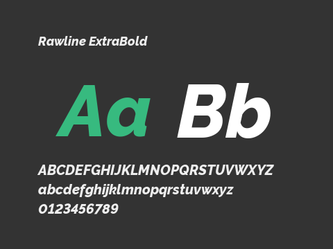 Rawline ExtraBold