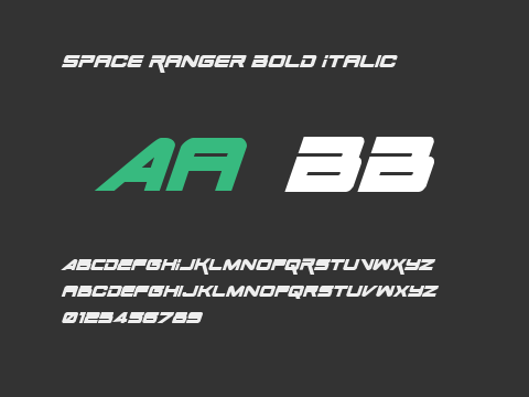 Space Ranger Bold Italic