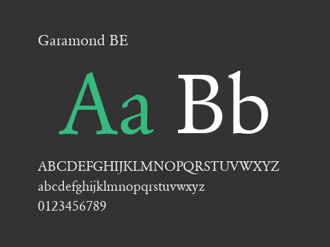 Garamond BE