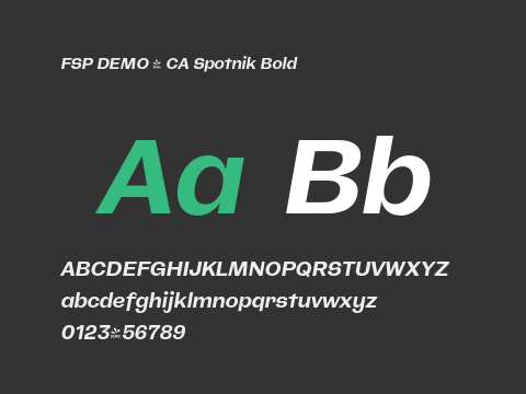 FSP DEMO - CA Spotnik Bold