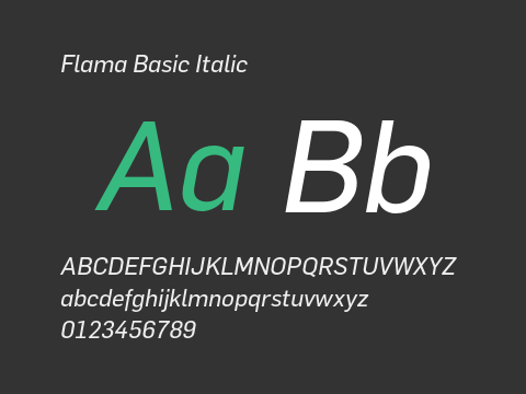 Flama Basic Italic