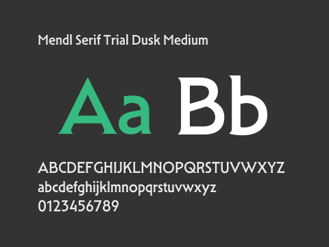 Mendl Serif Trial Dusk Medium