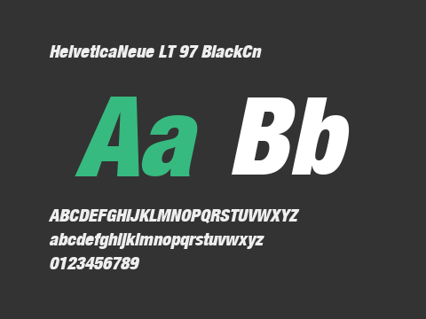 HelveticaNeue LT 97 BlackCn