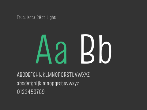Truculenta 28pt Light